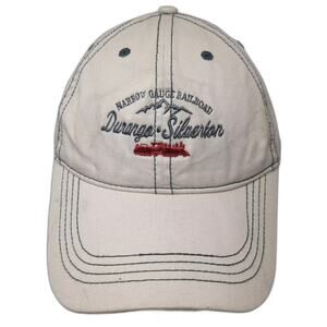 Mountain Baseball Cap Beige Slideback One Size Durango Silverton Railroad Hat